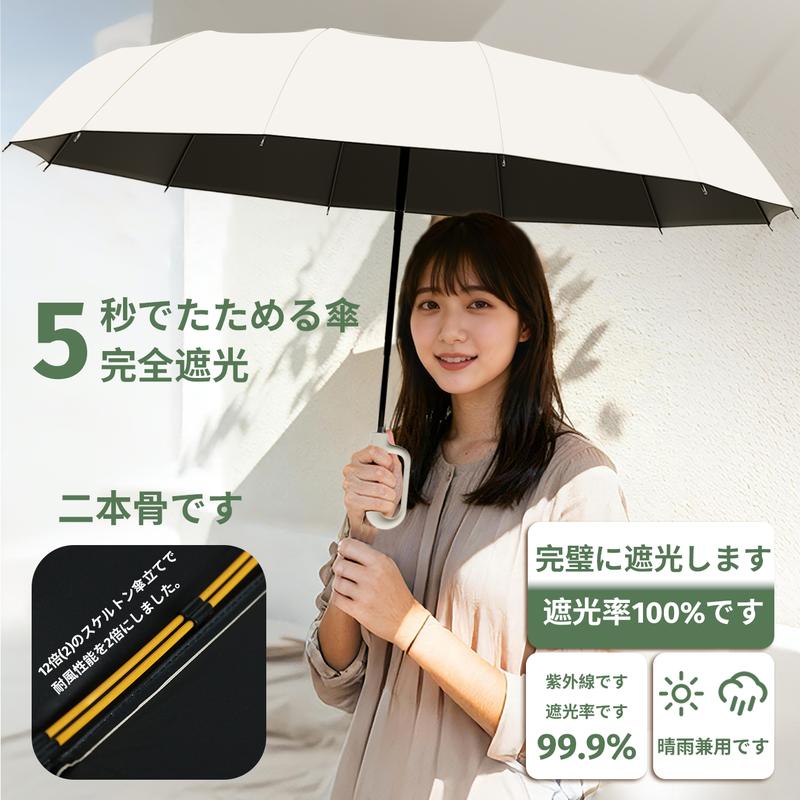 KansoLab™ 自動開閉リング折りたたみ傘